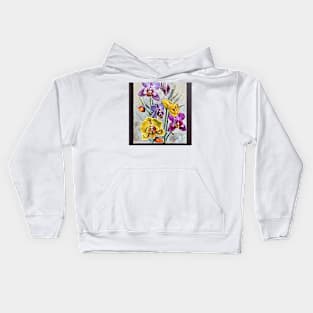 Orchids on canvas Kids Hoodie